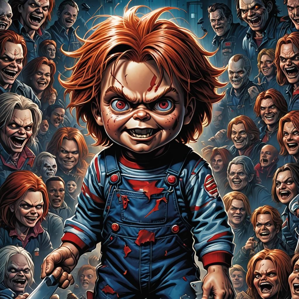Chucky as Comic Book Art