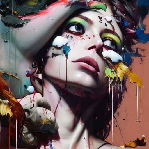 Dream Punch: Vivid Surrealism in Oil Painting Style