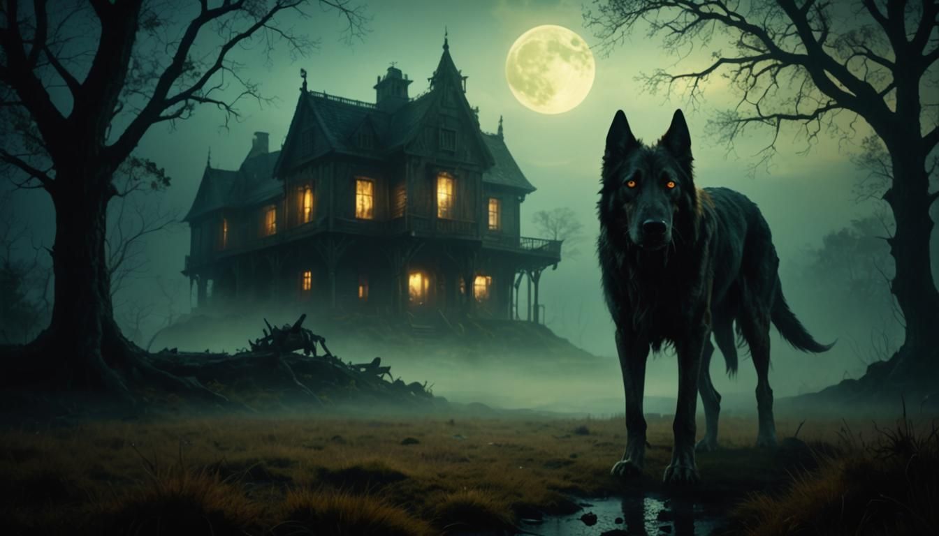 Hound of the Baskervilles on Grimpen Mire