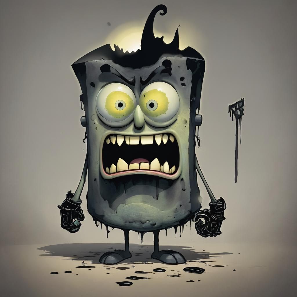 Grimdark Scene in Dark and Gritty Style