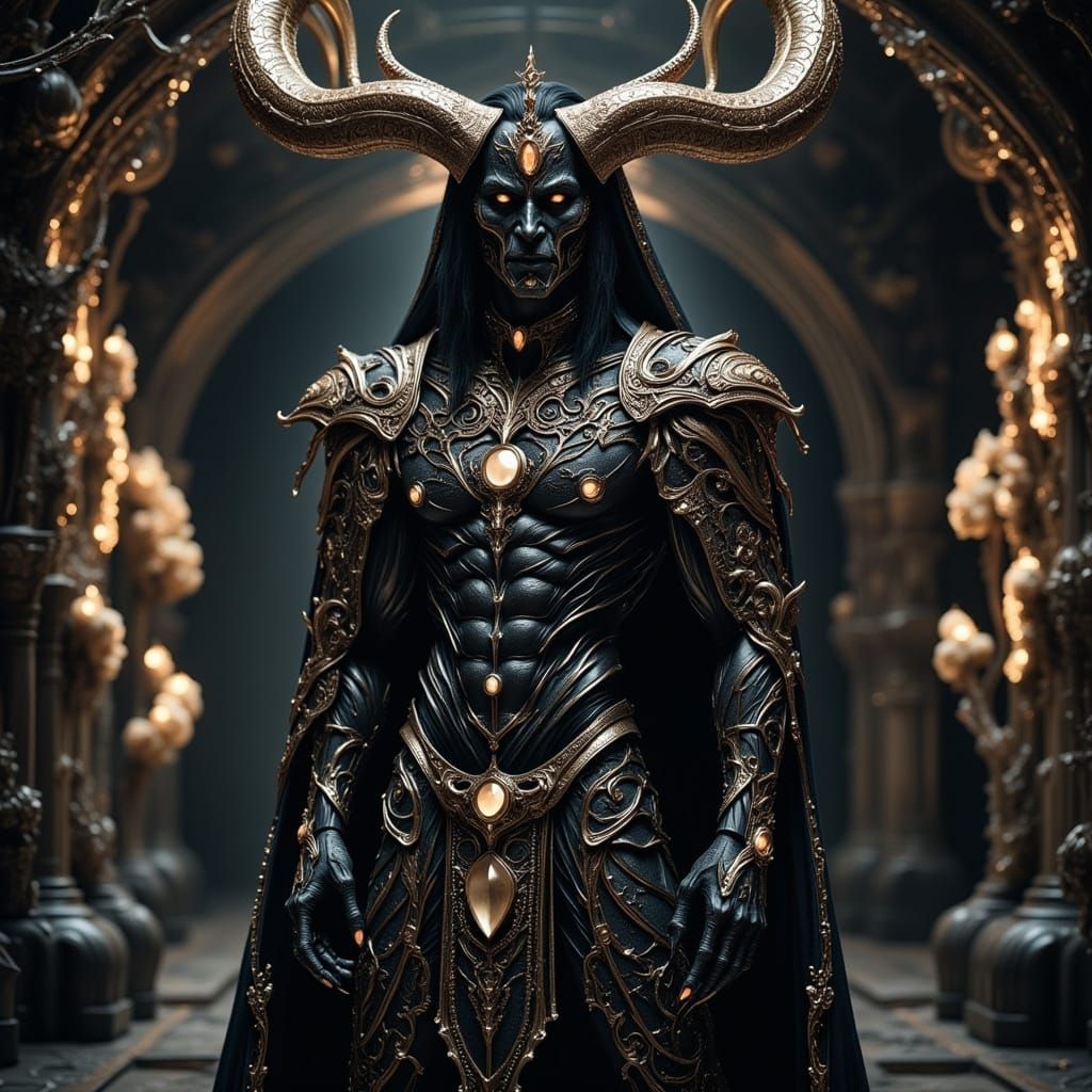 Demon Crafted from Ebony with Palladium and Chromium Accents