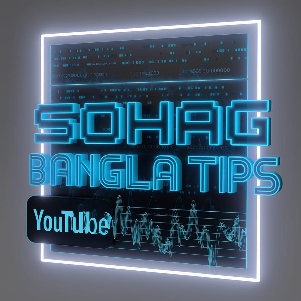 Futuristic 3D Logo for Tech YouTube Channel