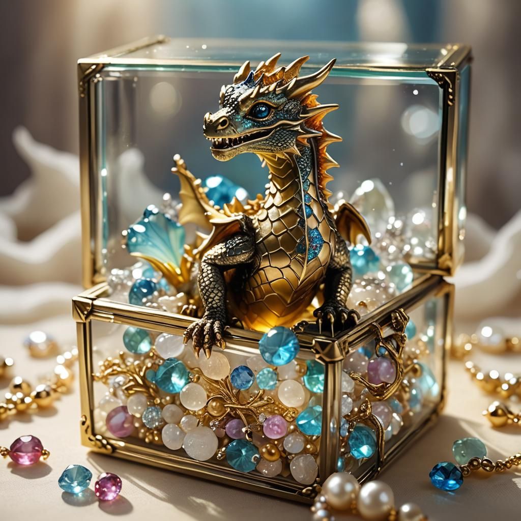 Dragon guarding the treasure