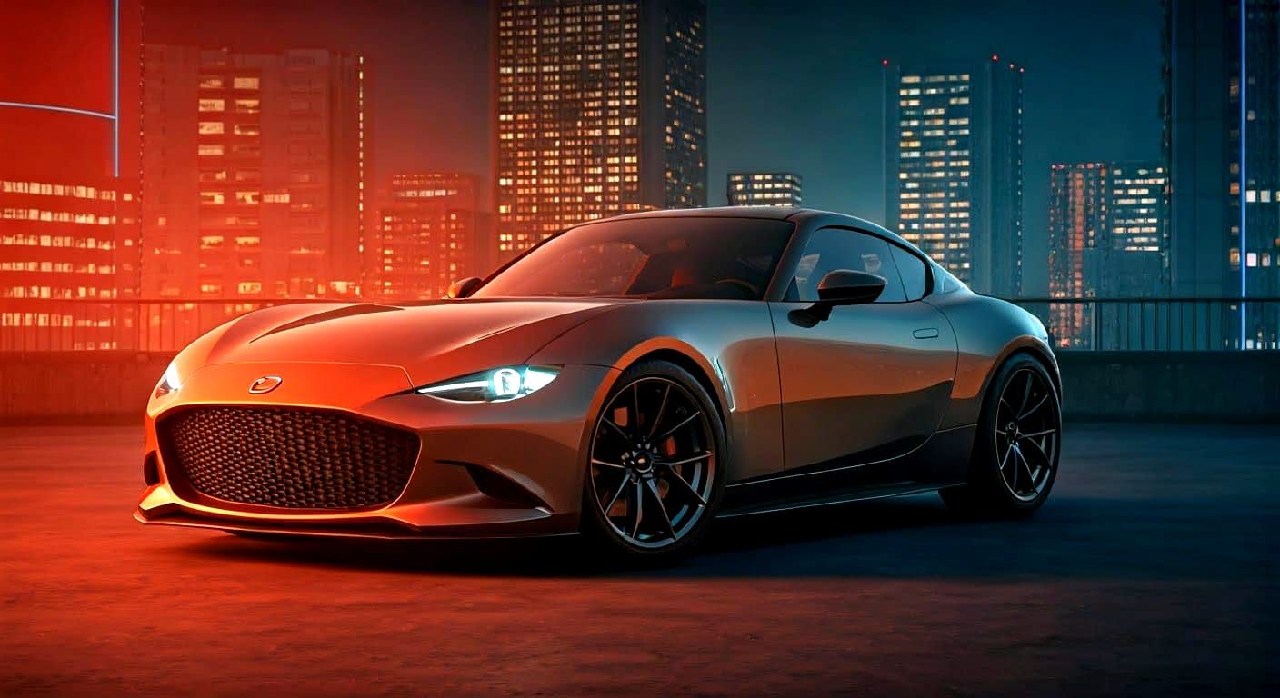 Mazda Mid-Engine Concept Car: Neo-Retro 2050 Design