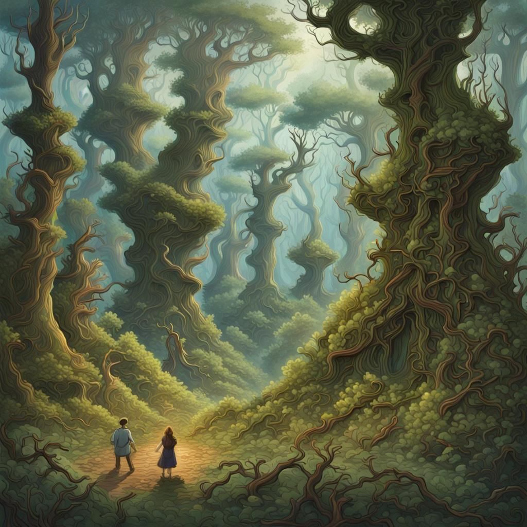 Gravity Flux Forest: A Shifting Planetary Landscape