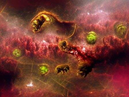 Fractal Universe: Nebula Collapse Digital Art