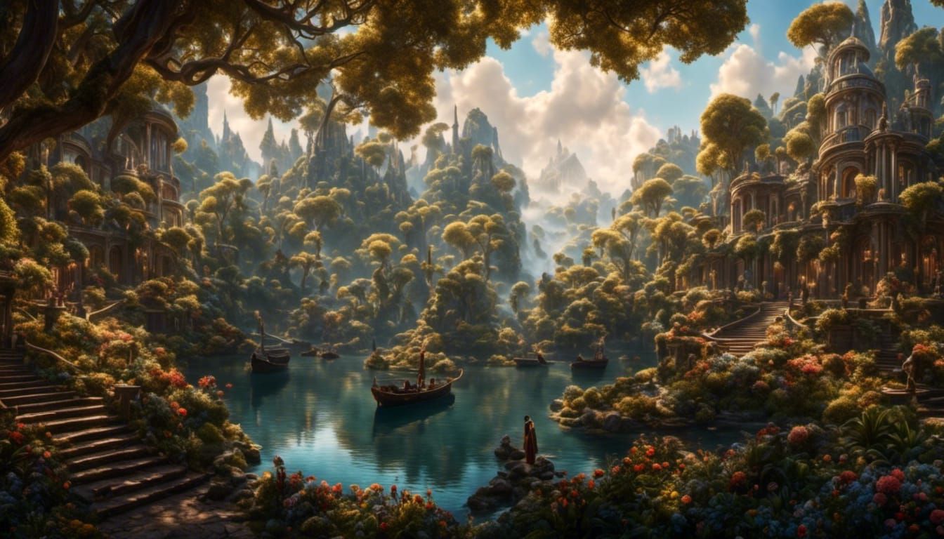 Intertwined Myths: A Digital Matte Painting