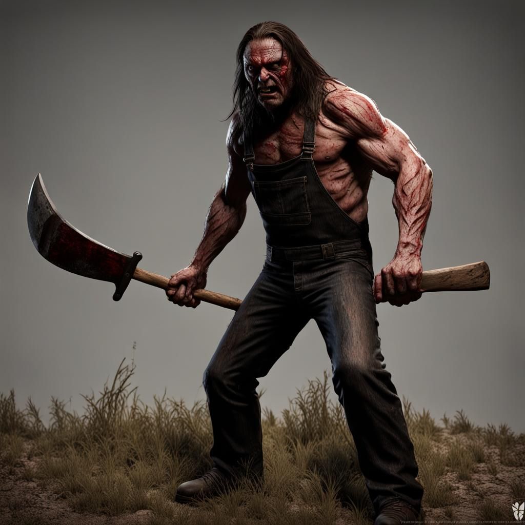 Victor Crowley in a Swamp Horror Scene