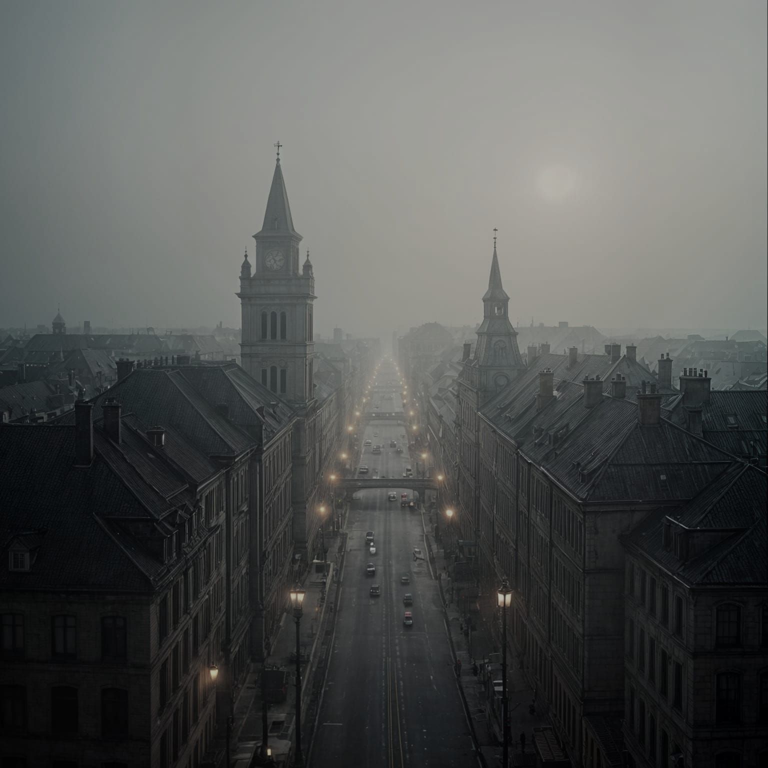 Calm Morning in Konigsberg: Cinematic Film Still