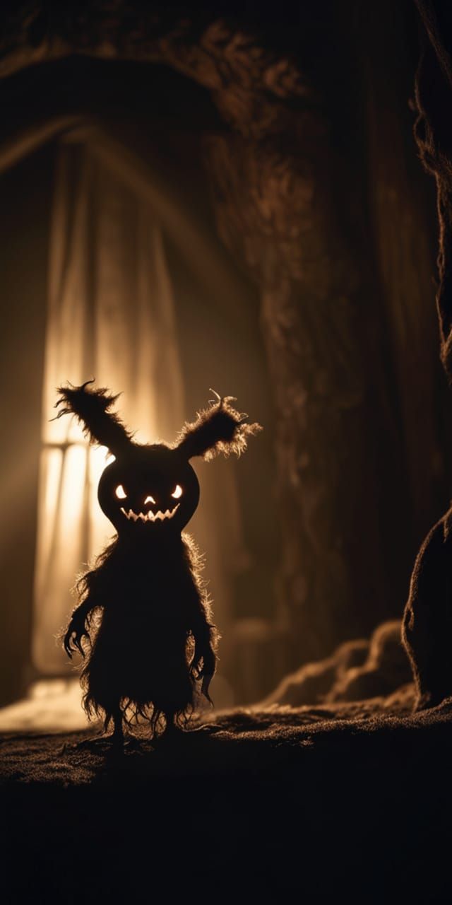 Horrifying Ghostly Mimikyu by Beksinski