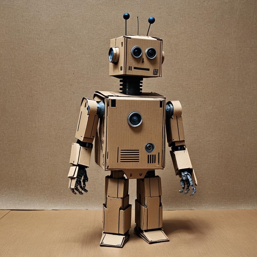 Cardboard Robot Model: Sustainable Art