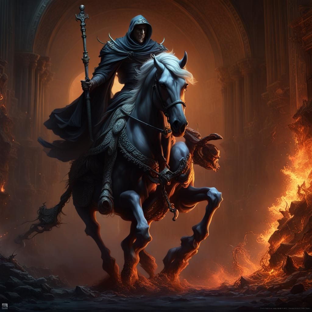 Death on Pale Horse: Dark Fantasy Concept Art