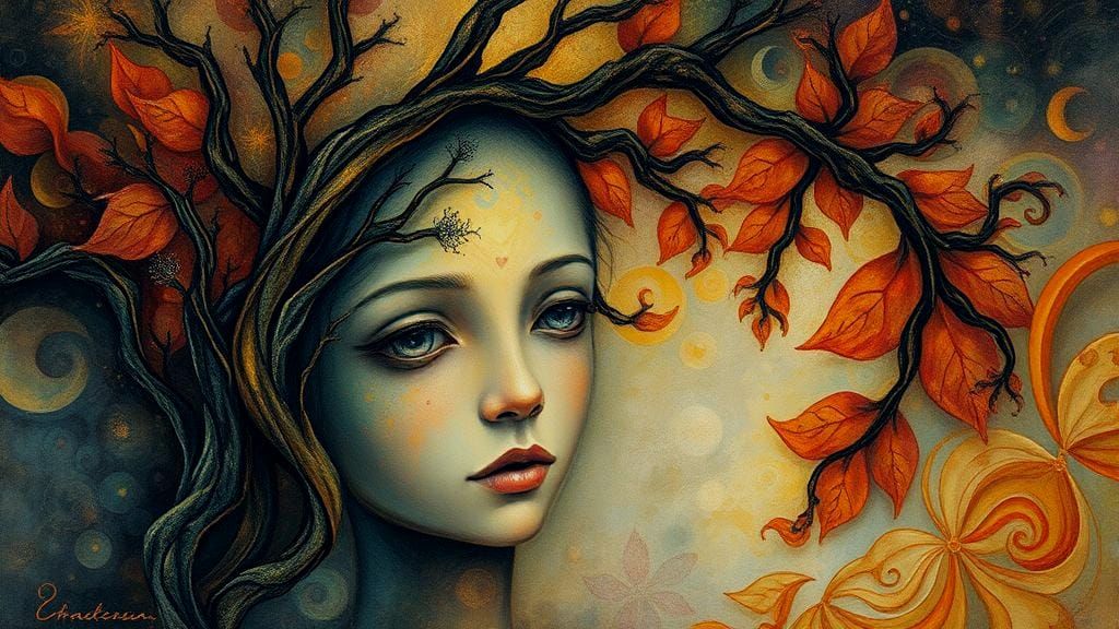 Forest Spirit: A Fractal Expressionist Painting