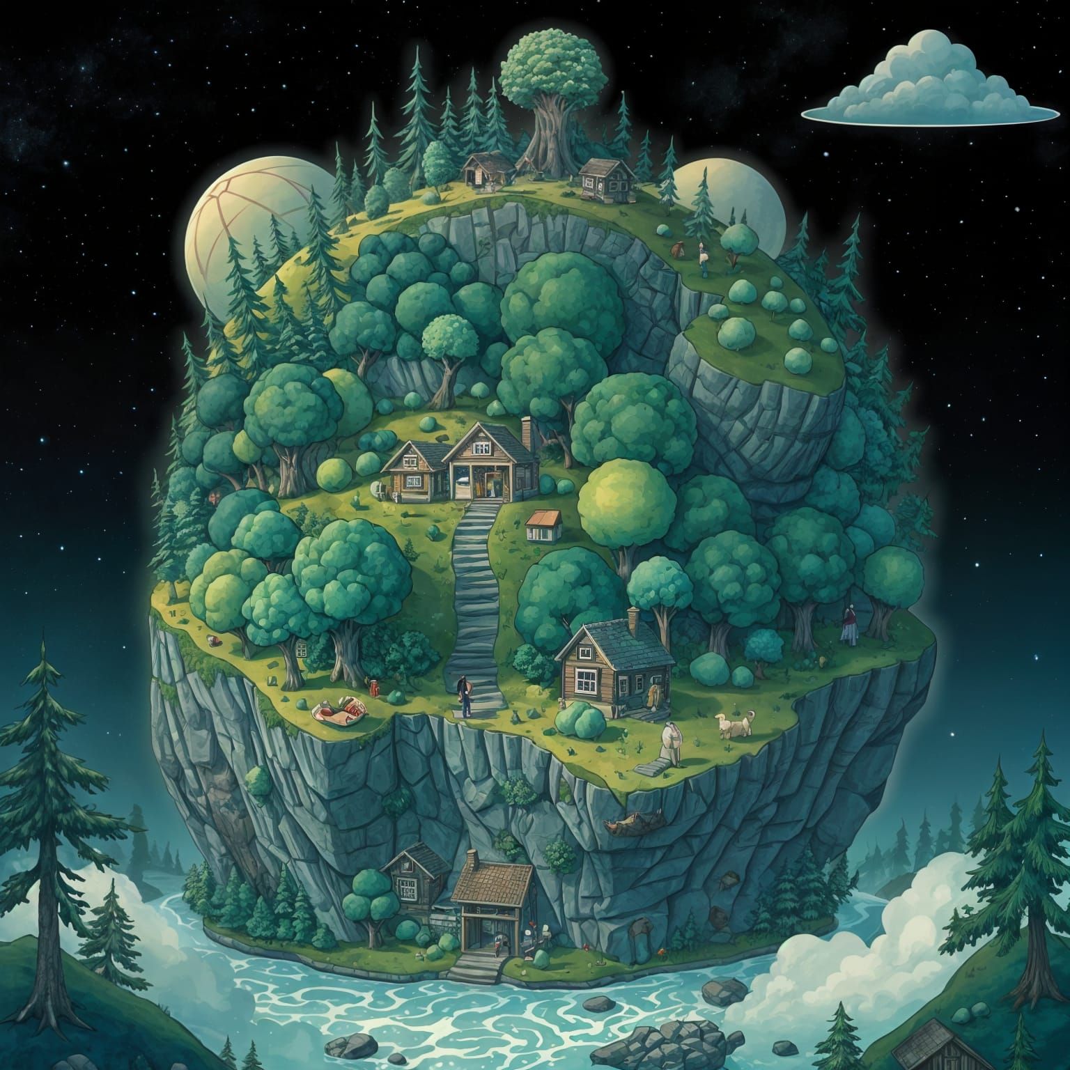 Bear Planet: A Living World on a Cosmic Scale