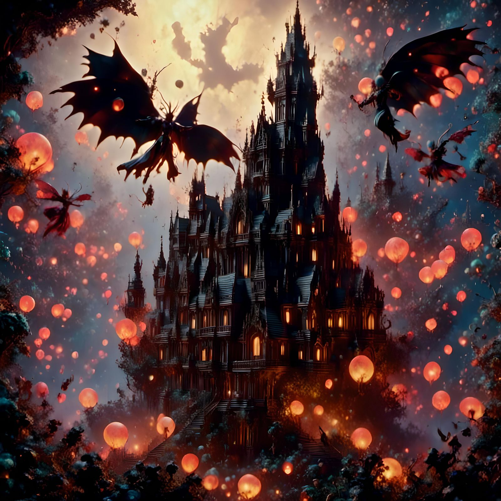 Van Helsing vs Dracula in Anime Style