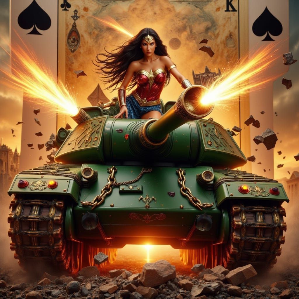 Cyberpunk Goddess of War Unleashes Chaos on the Battlefield