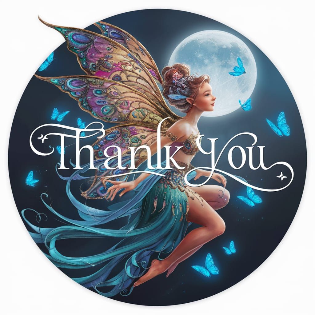 (Typography says Thank you)  in the style of Michael Parks b...