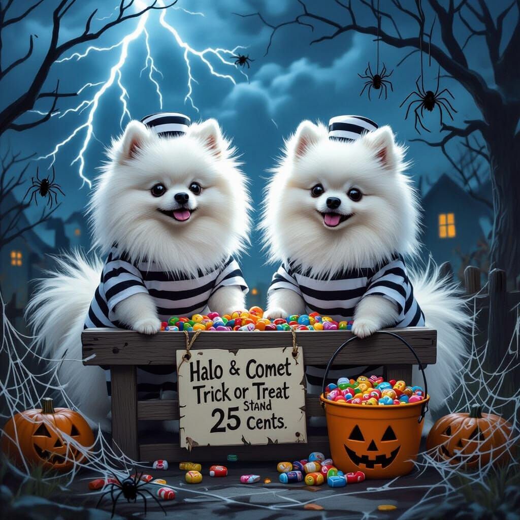 Pomeranian Prisoners Host Haunted Trick-or-Treat Stand