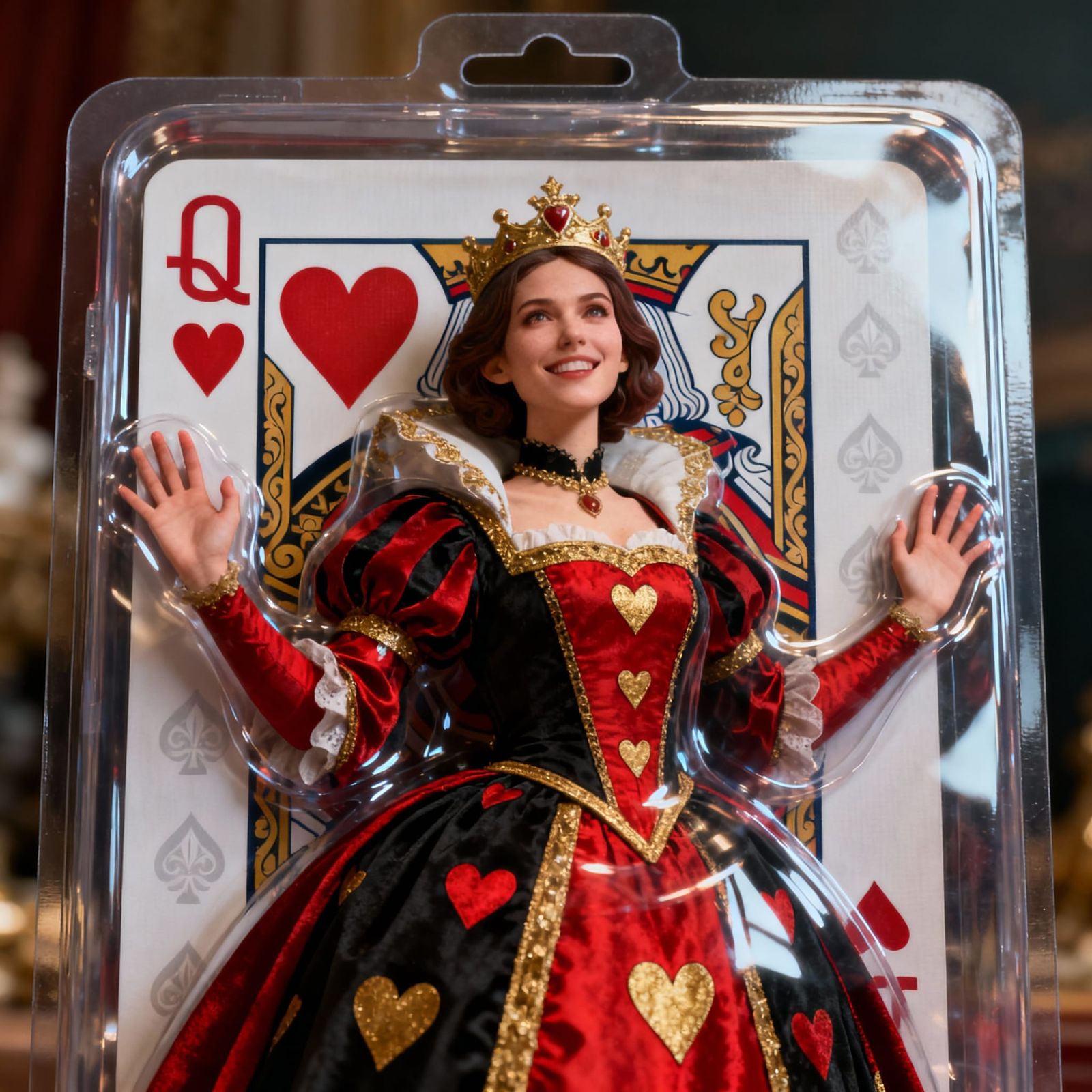 Queen of Hearts Trapped in Blister Pack