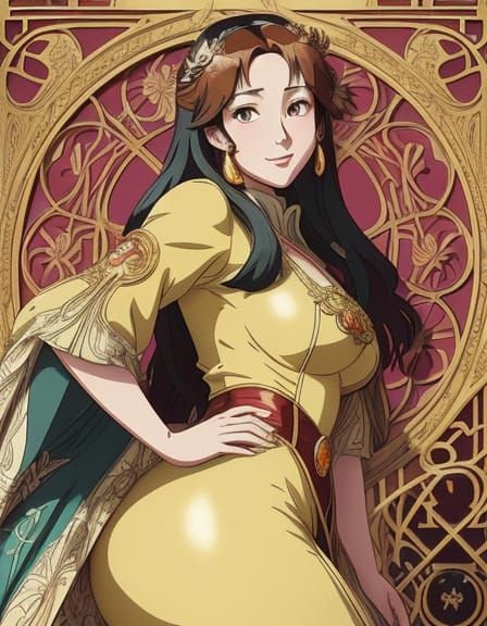 Elegant Dictator in 1930s Propaganda Poster