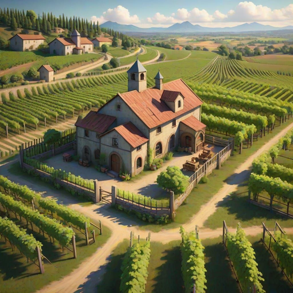 Vineyard Landscape with Chibi Winery