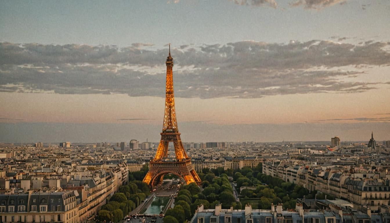 Eiffel Tower Melts Under Alien Impact: Cinematic Still