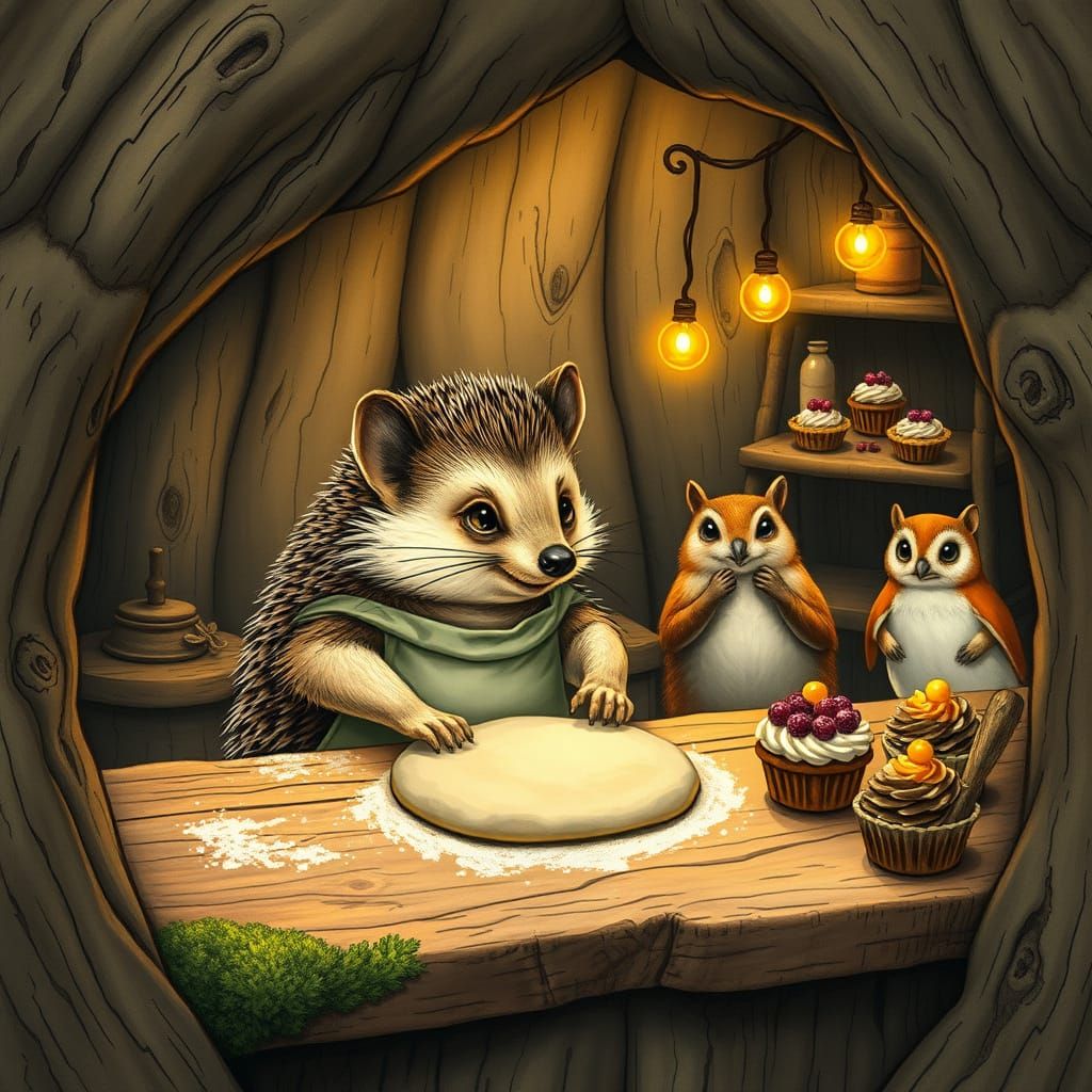 Enchanted Woodland Bakery Run by Forest Animals