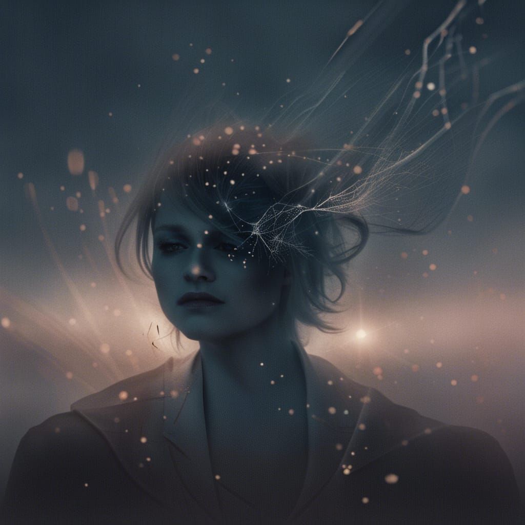 Evocative Image of Feeling Alive and Shattered