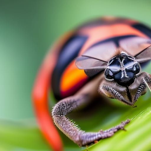 Macro Photograph of a Fantasy Alien Insect