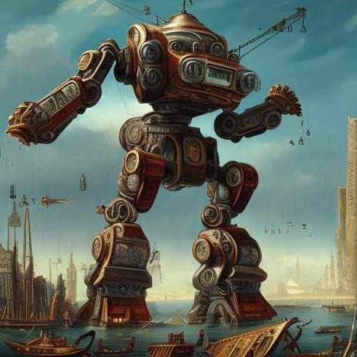 Victorian Robot: A 17th Century Vision