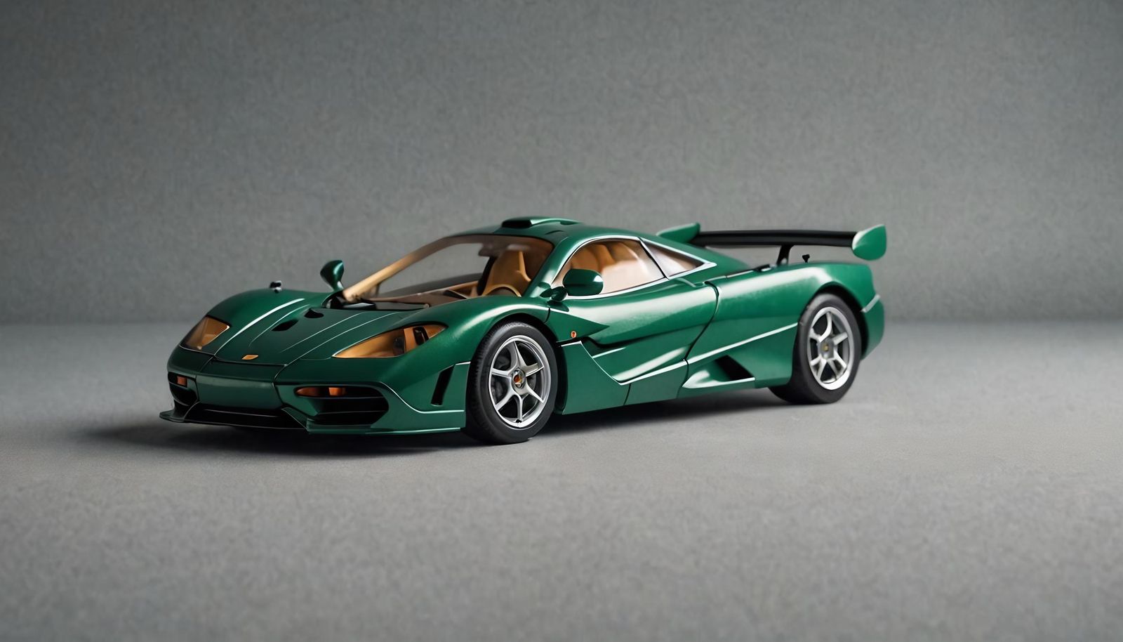 Racing Green McLaren F1 as Origami Papercraft