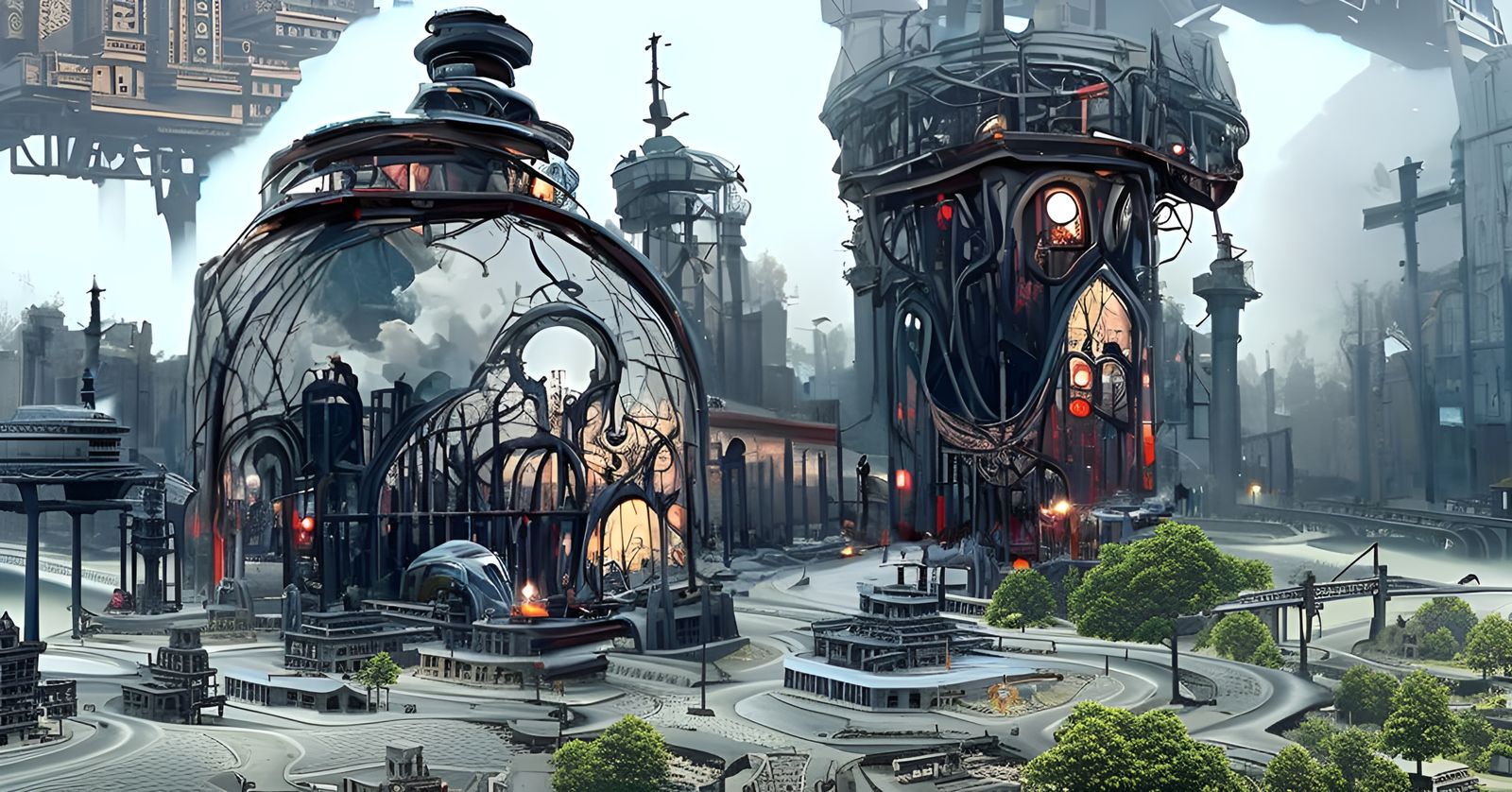 Ornate Industrial Cityscape