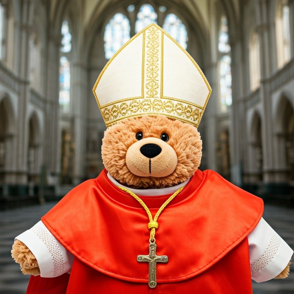 Teddy Cardinal in Cathedral Regalia