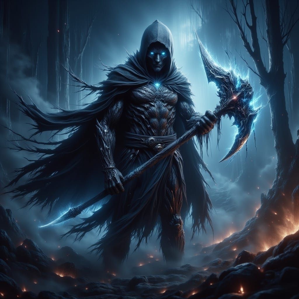 Cyberpunk Fantasy Scarecrow Warrior