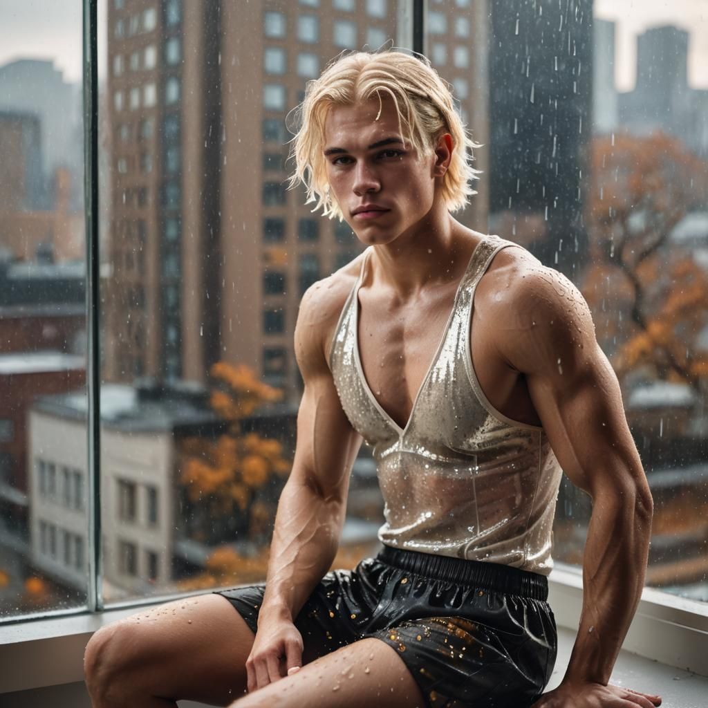 Boy Crossdressing in Dress, Portrait Photography