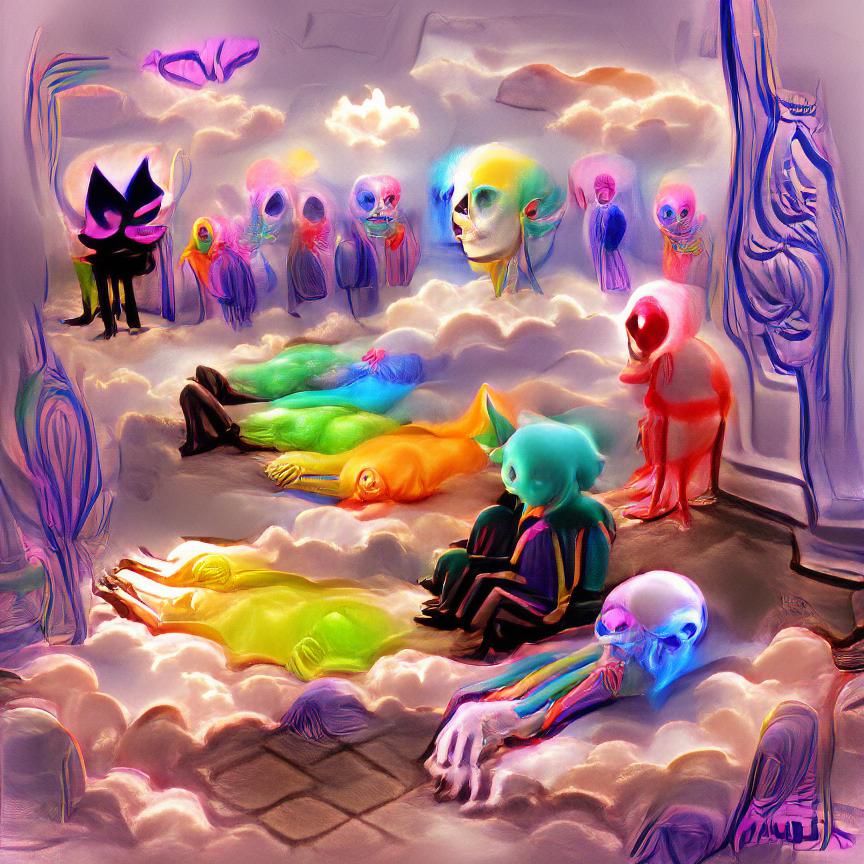 Abstract Evolution of Life in Digital Art