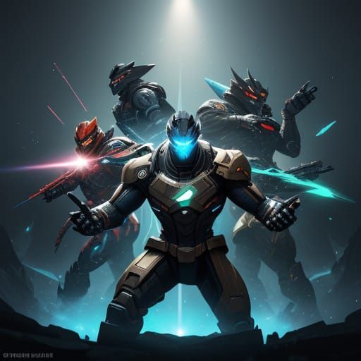 Epic Battle Squad Logo in Vibrant Pokémon Unite Style