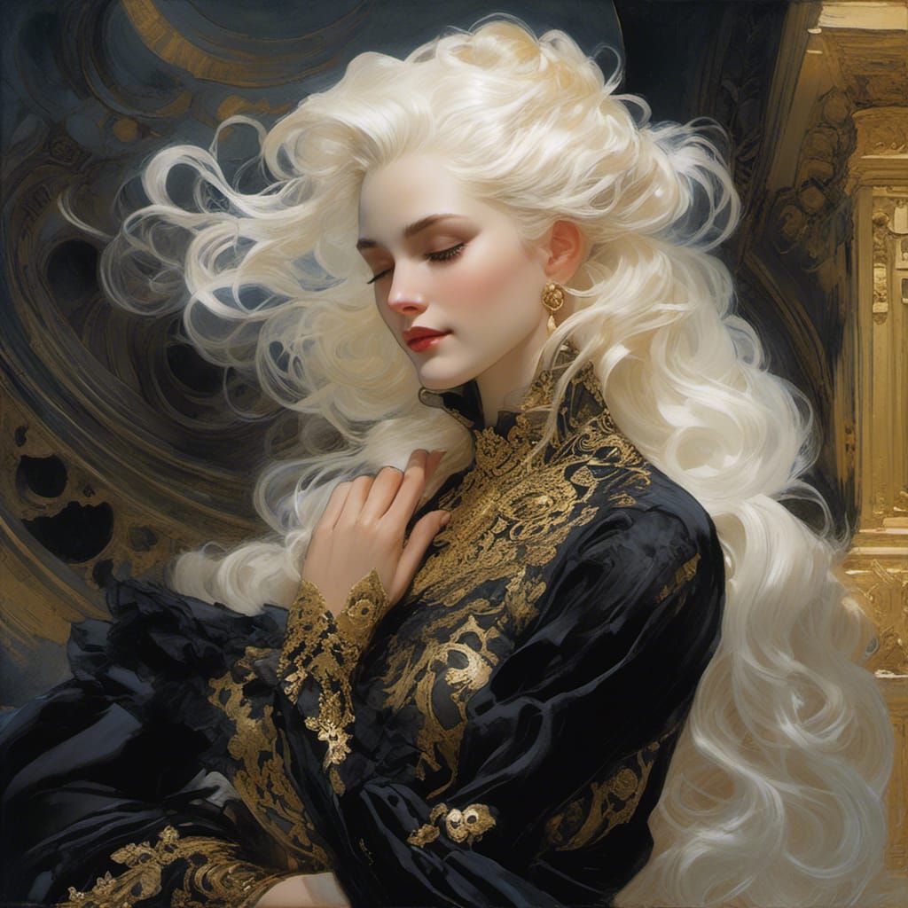 Fairy with Mischievous Grin in Painterly Style