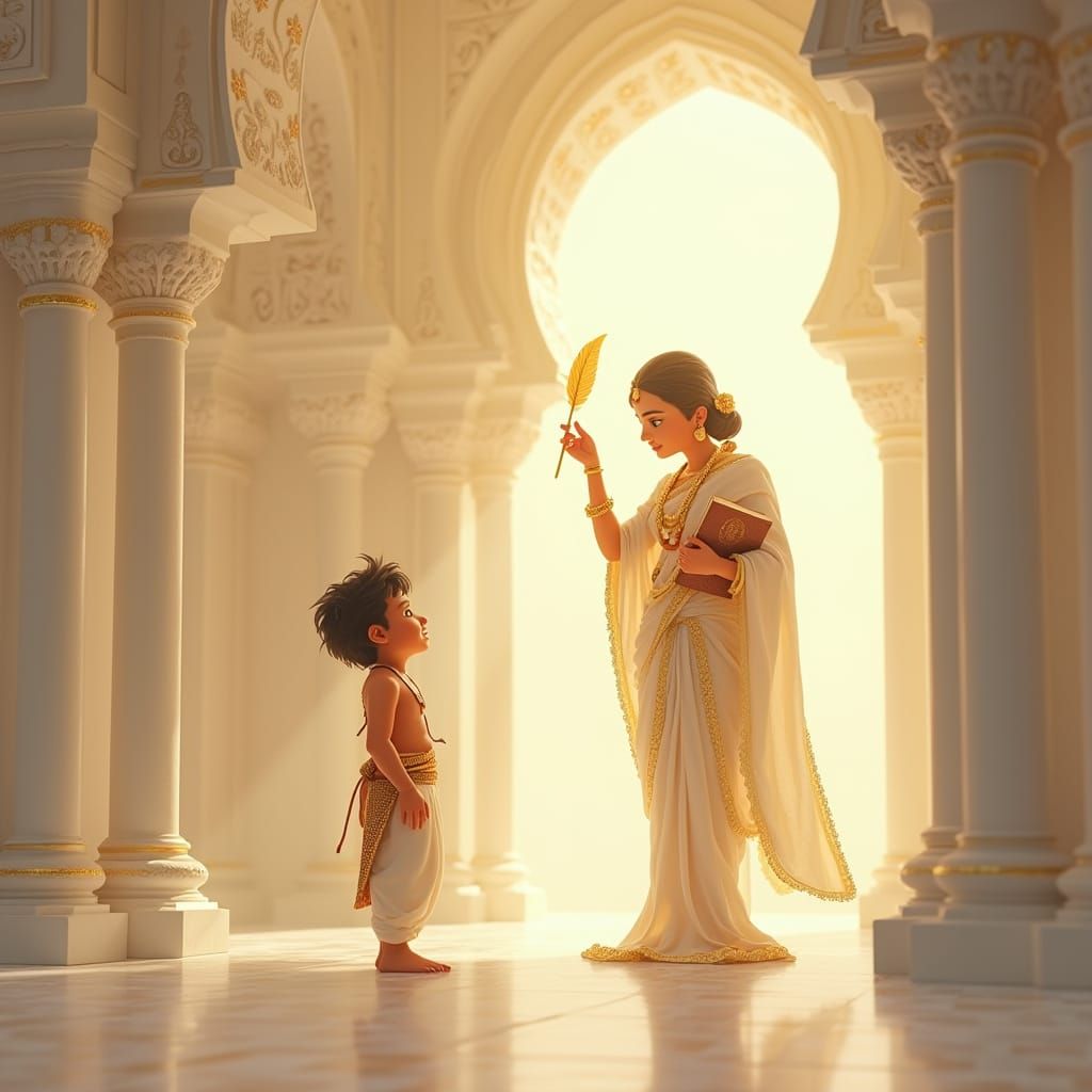 Serenity in a Divine Temple