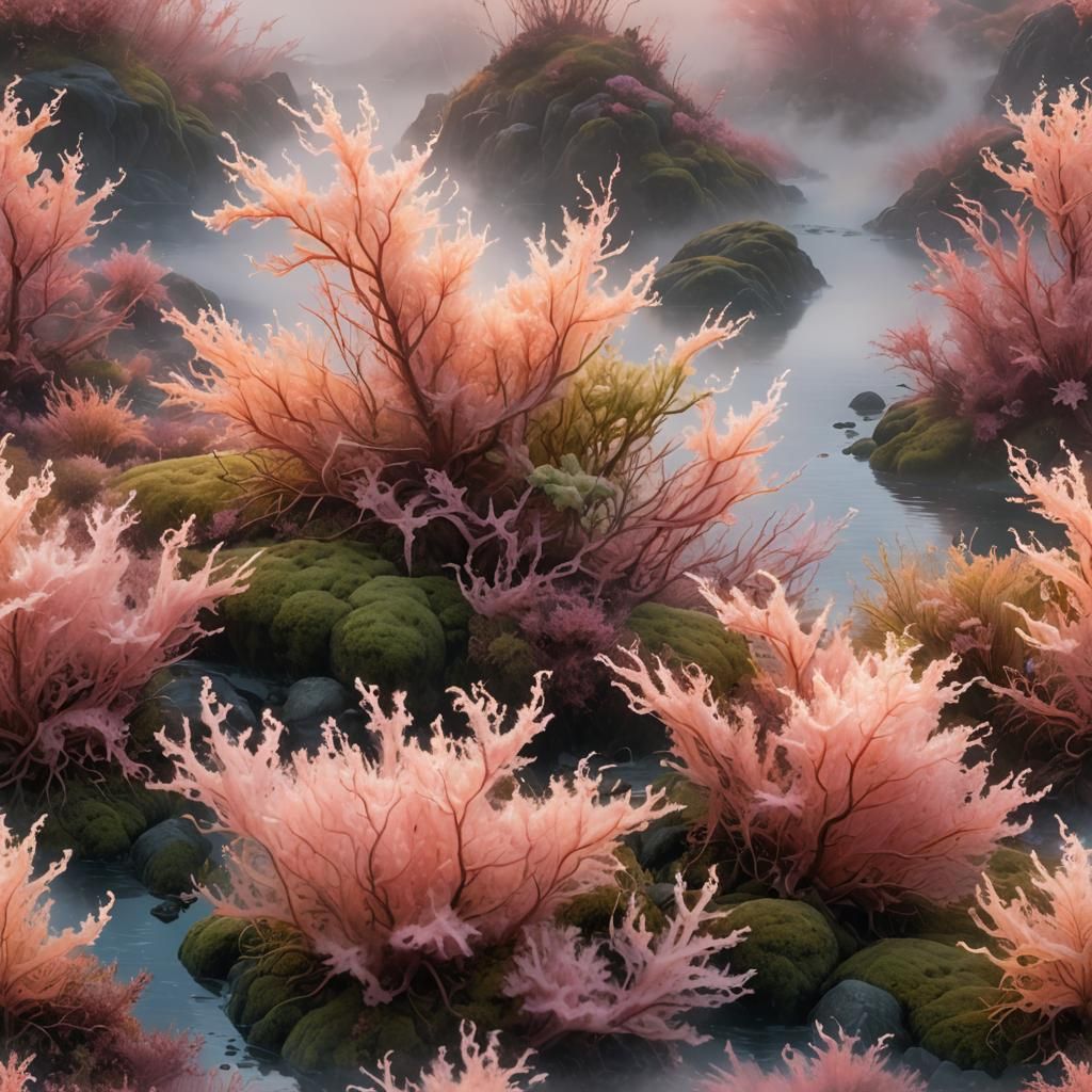 Ethereal Algae Species in Arctic Marine Zone