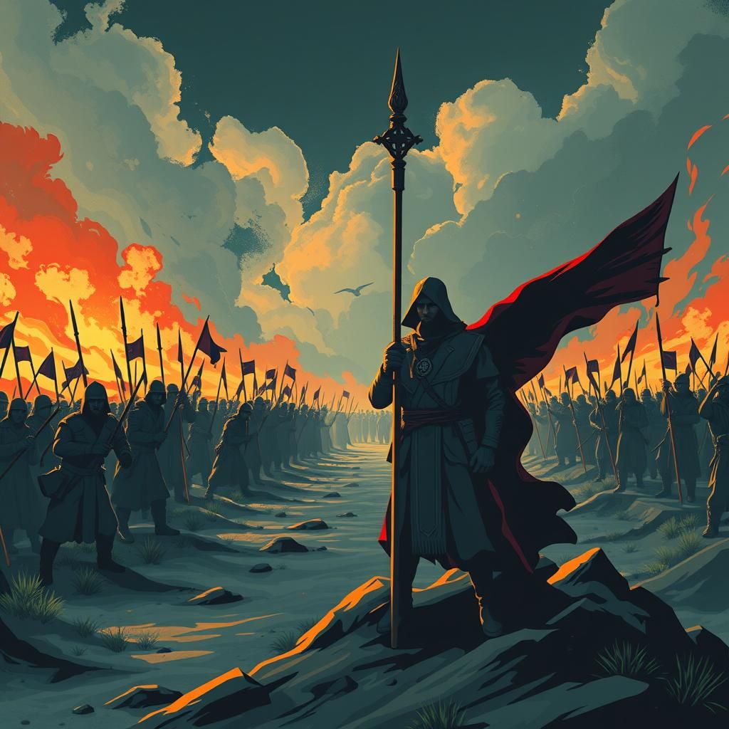 Stand and follow command, our blood for the homeland