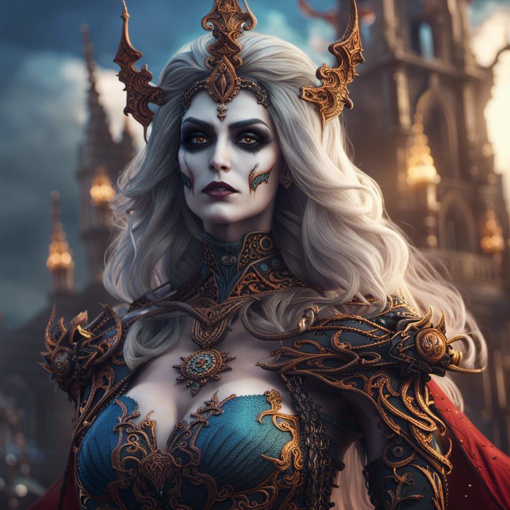 Lady Death Fantasy Concept Art in Deep Color