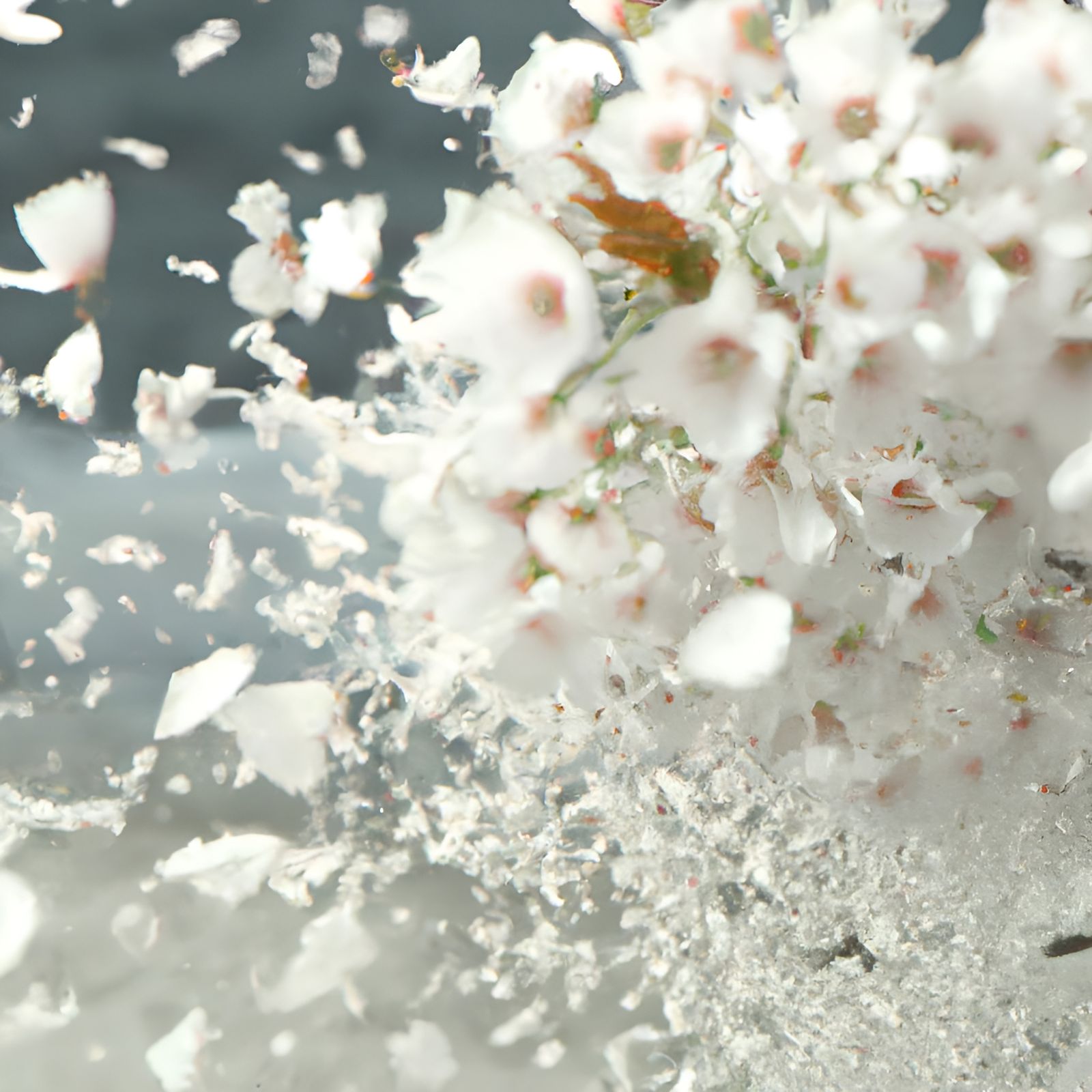 Hyperdetailed Sakura Explosion: Cinematic High-Speed Photogr...