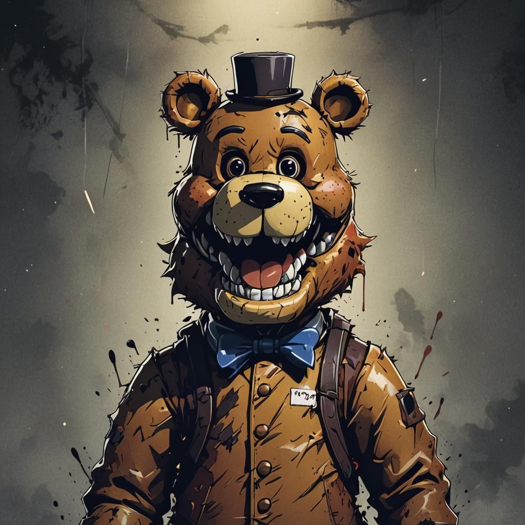 Freddy Fazbear in Anime Style