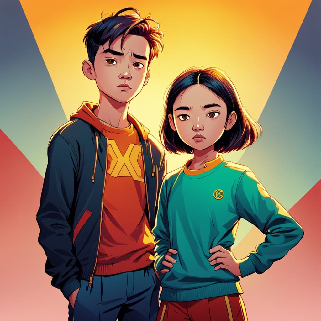 Defiant Children Portrait in Chloe Chang Style