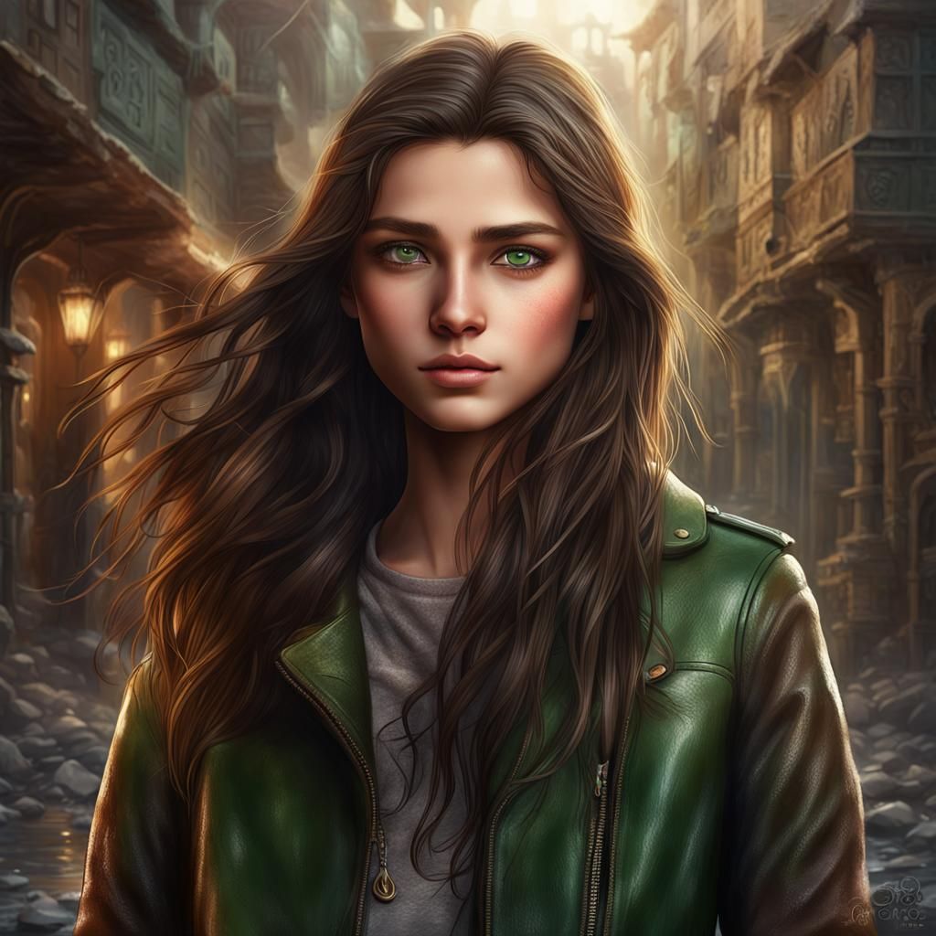 Fantasy Portrait of a Teen Girl in Digital Art