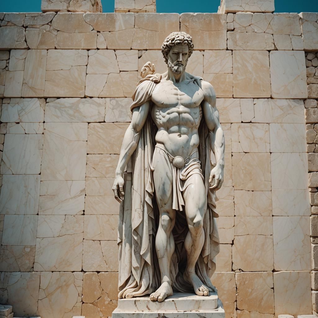 Classical Greek Marble Statue of a Man