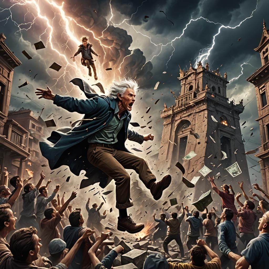 Boy Runs From Money Mob, Lightning God on Mountain