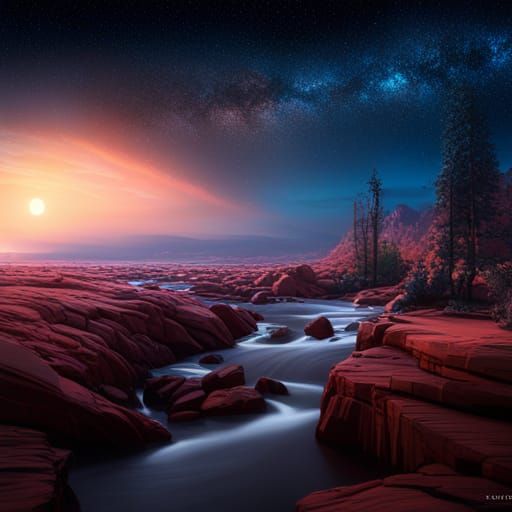 Stars Fell on Alabama: Detailed Matte Painting