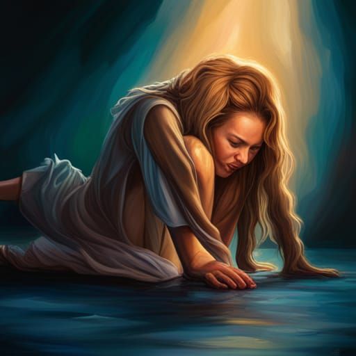 Hyperrealistic Birth Scene with Angel